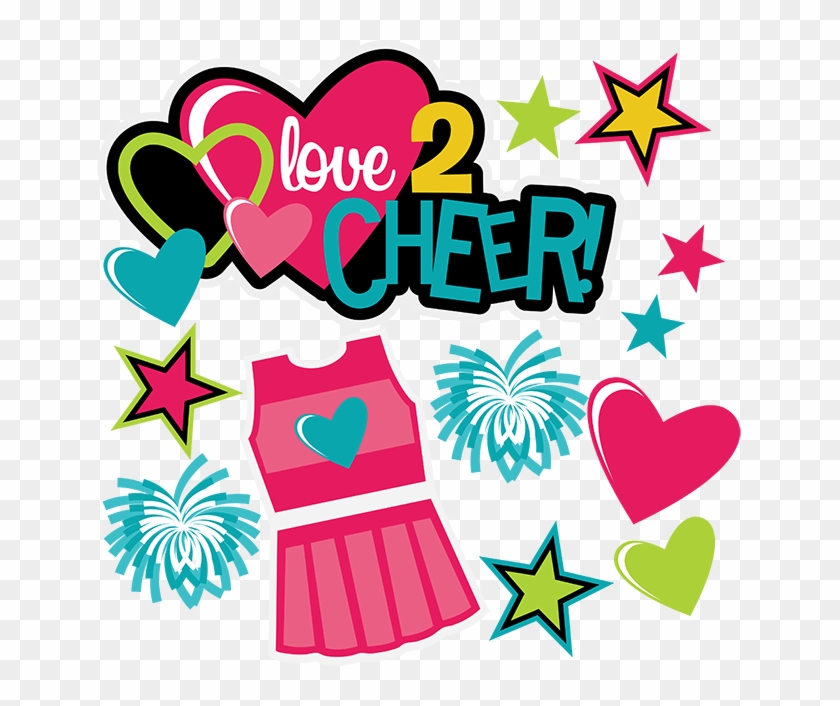 Love Cheer Scrapbook Collection - Love Cheerleading Png Clipart #1381706