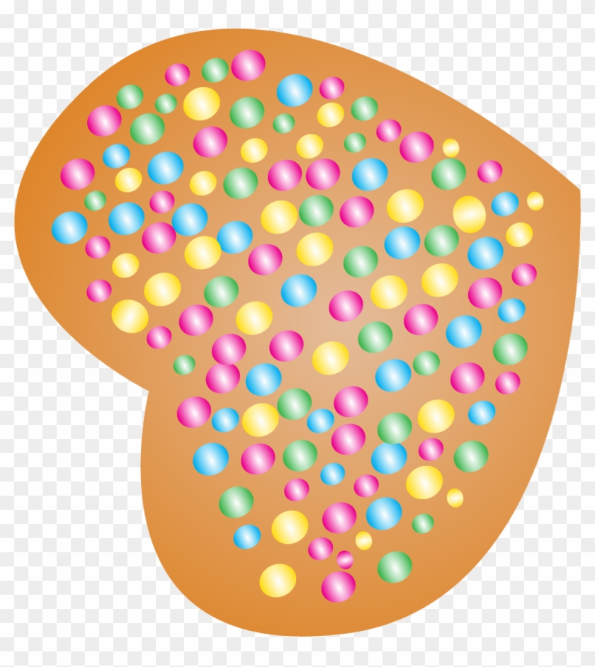 Png Free Dessert Cookie Cartoon Love - Biscoito Coração Desenho Png Clipart #1381979