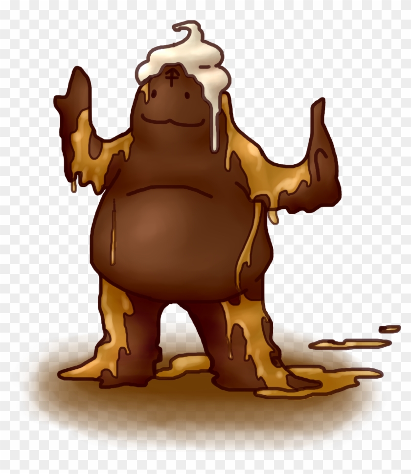 Sticky Toffee Pudding Golem - Sticky Toffee Pudding Cartoon Clipart #1382014