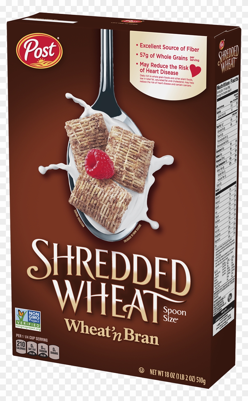 Post Shredded Wheat Spoon Size Wheat'n Bran Cereal Shredded Wheat
