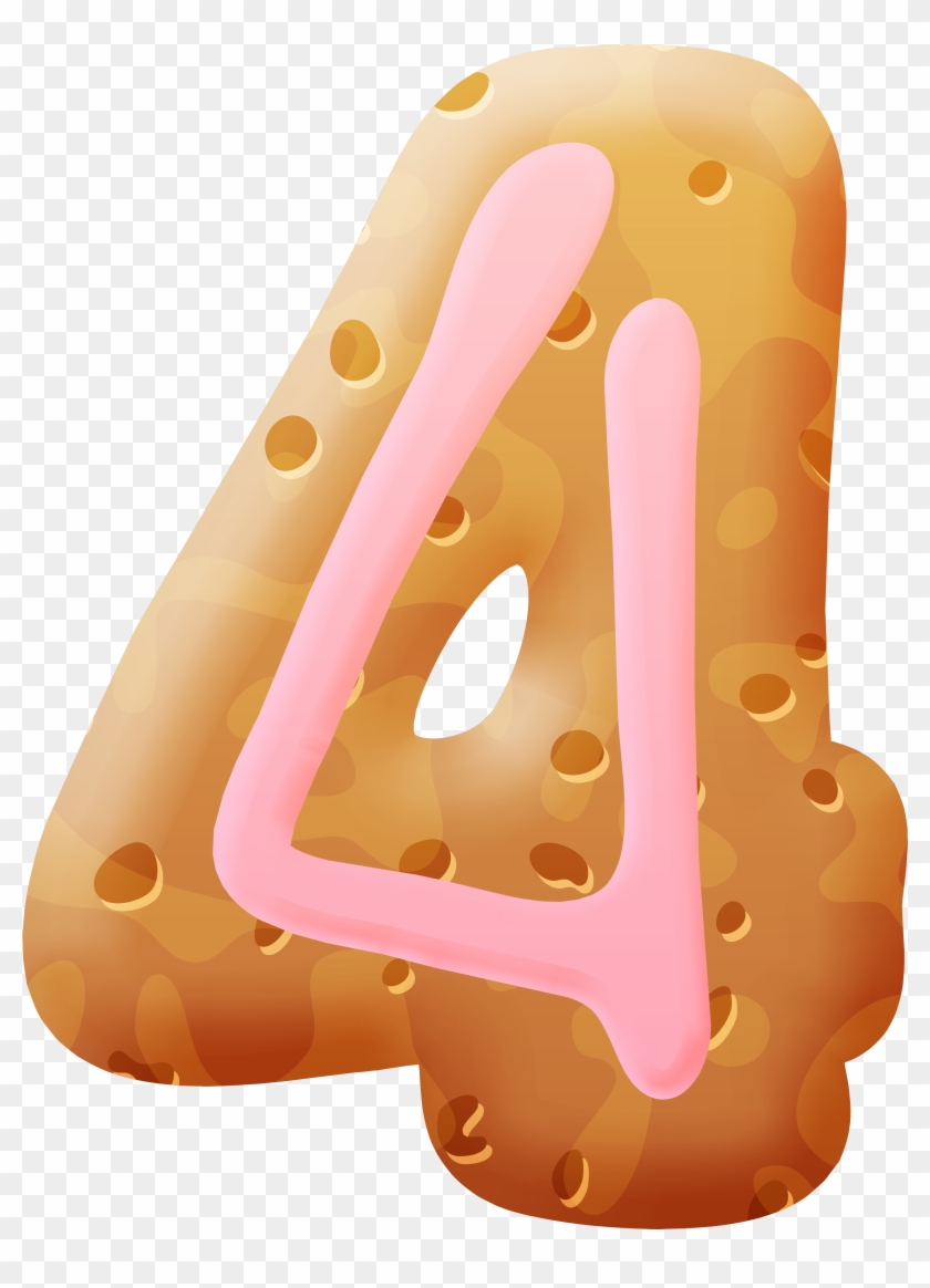 Biscuit Number Four Png Clipart Image Transparent Png