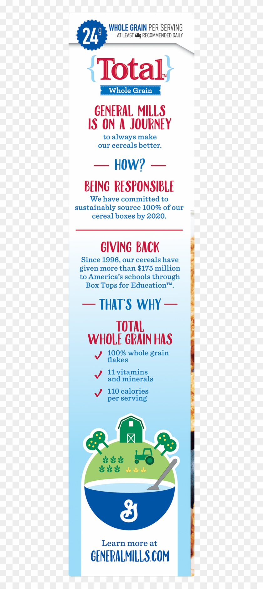 Total Whole Grain Breakfast Cereal, 16 Oz - Total Cereal Clipart