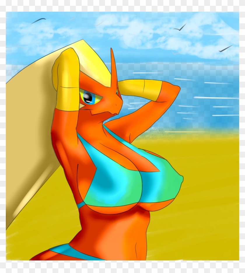 Hot Blaziken - Cartoon Clipart #1382682