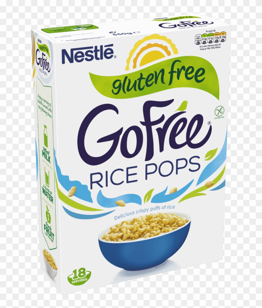 Nestle Gofree Rice Pops Gluten Free Cereal Box - Nestle Clipart