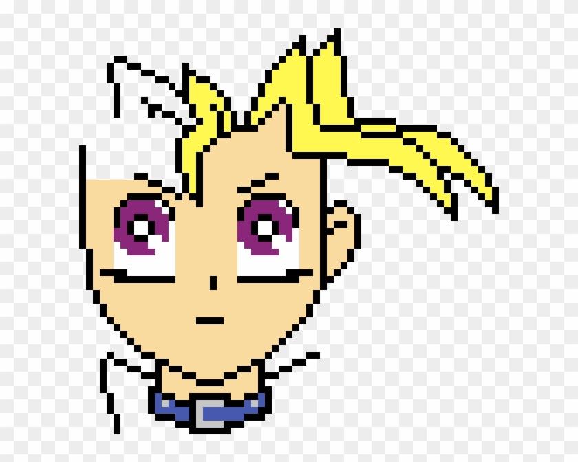 Yugi Muto Unfinished - Pixelated Circle Clipart