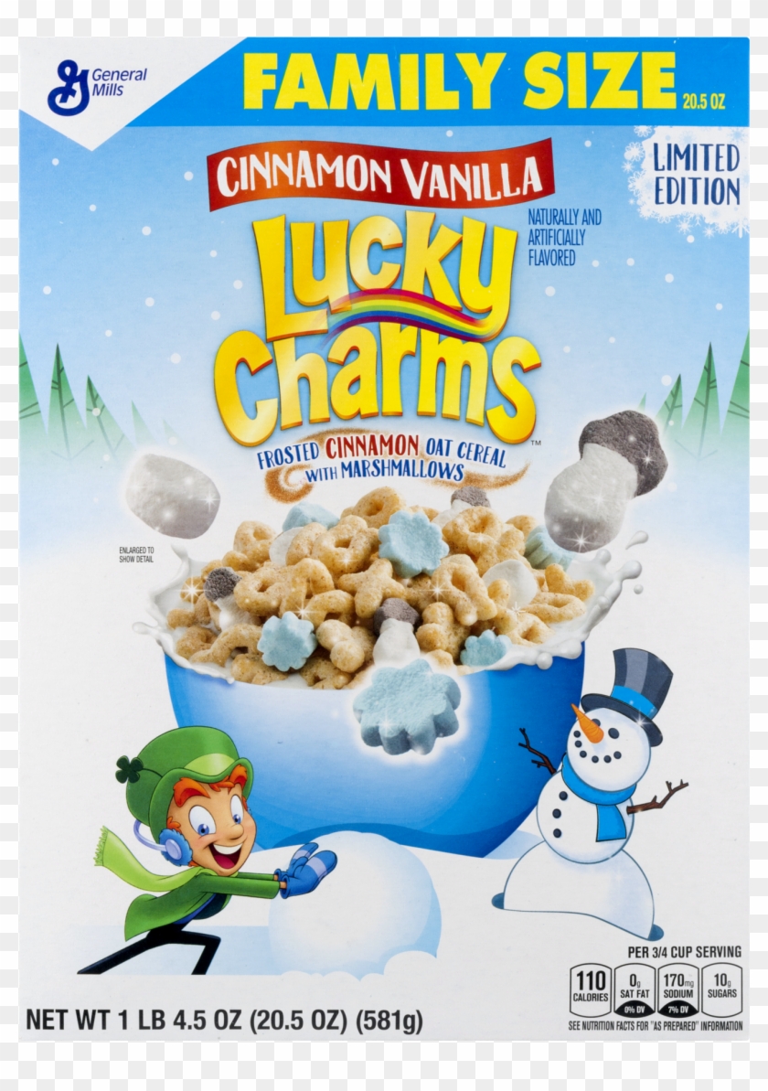 General Mills Lucky Charms Cereal Nutrition Facts Png - Chocolate Winter Lucky Charms Clipart