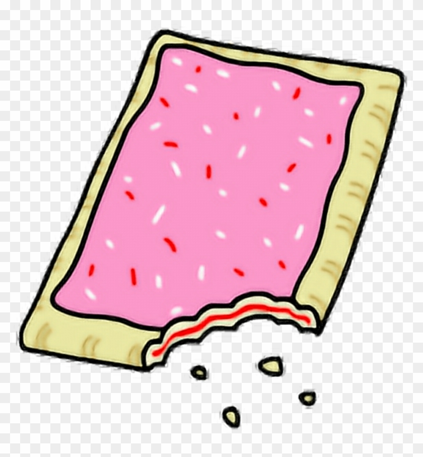 Poptart Sticker - Strawberry Pop Tart Cartoon Clipart