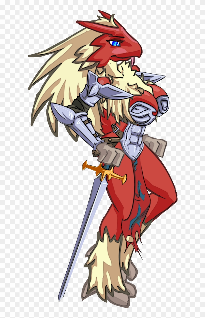 Blaziken Knight - Cartoon Clipart