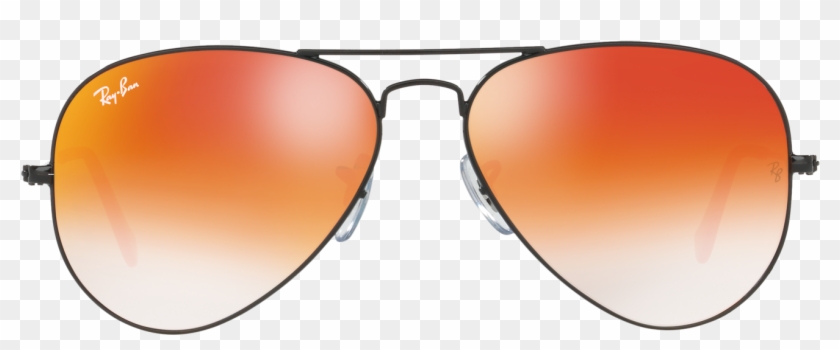 Ray Ban Aviator Large Metal Rb 3025 002/4w 55 Negras - Reflection Clipart