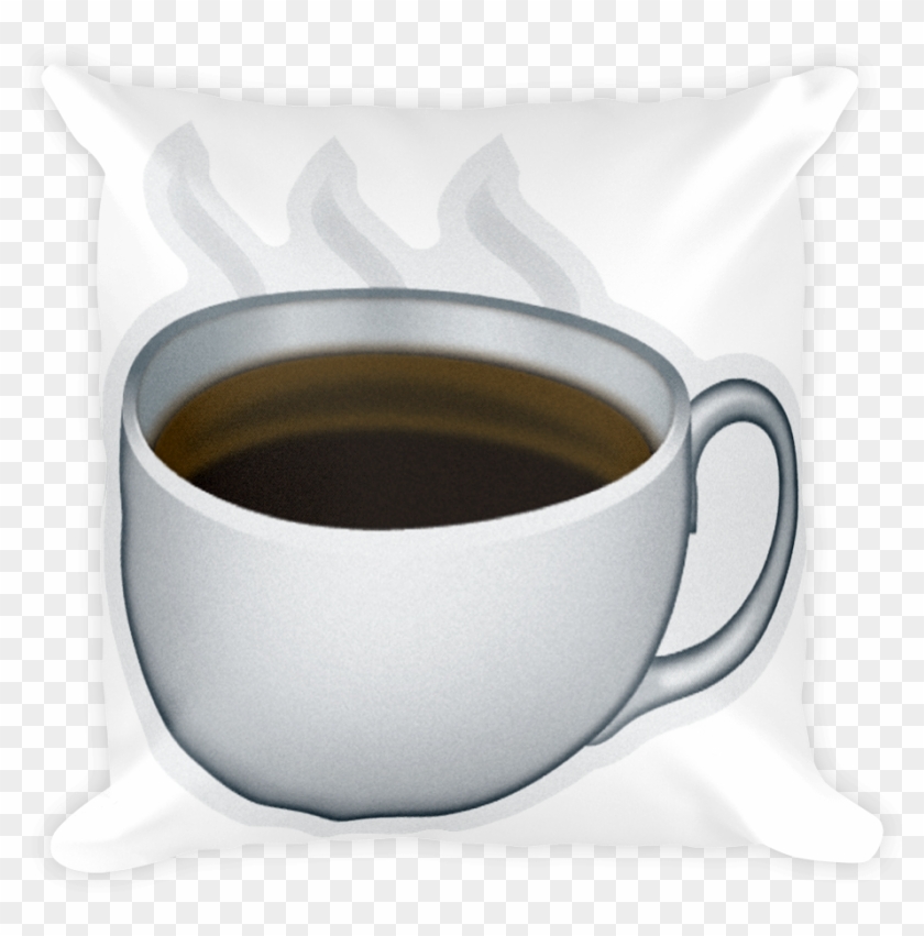 Emoji Pillow Hot Beverage Just Emoji Png Coffee Emoji Clipart #1383713
