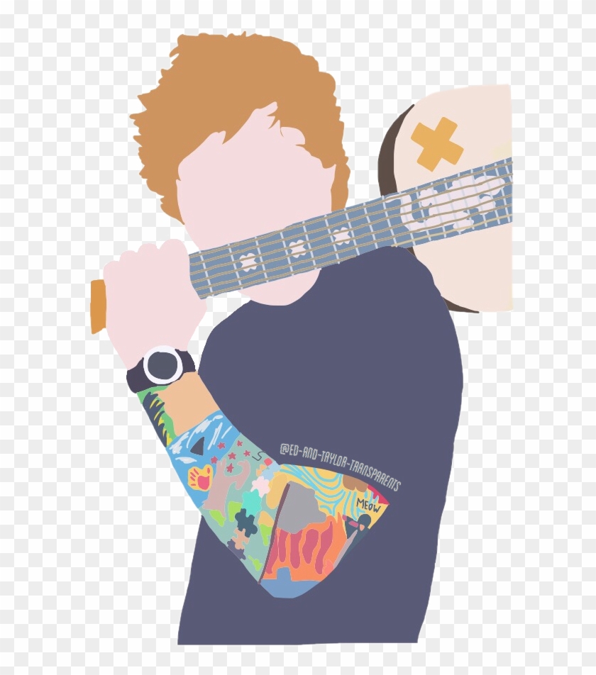 Ed Sheeran Drawing Transparent Tattoos Guitar Follow - Ed Sheeran Stickers Clipart #1383879