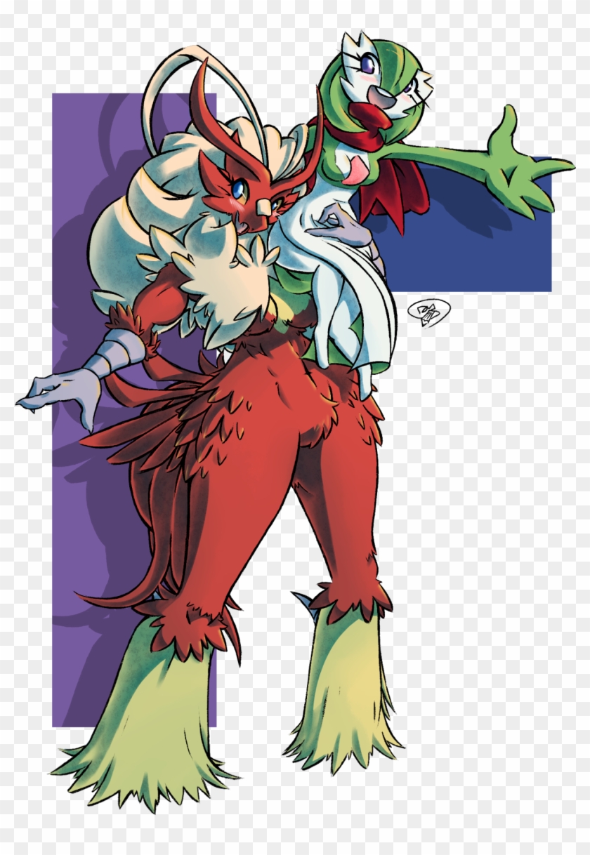 Pokemon Blaziken And Gardevoir Clipart