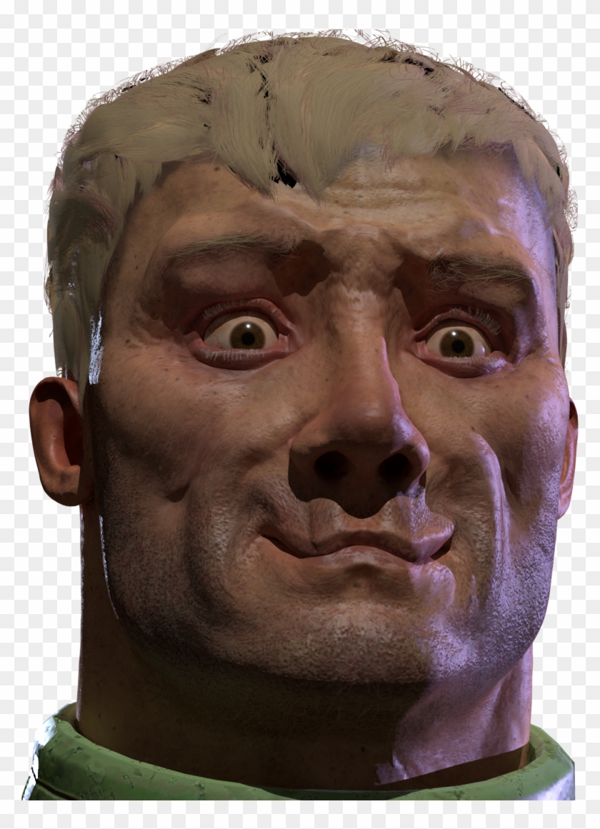 Doom Quake Champions Face Nose Head Forehead - Quake Champions Doomguy Face Clipart #1384259