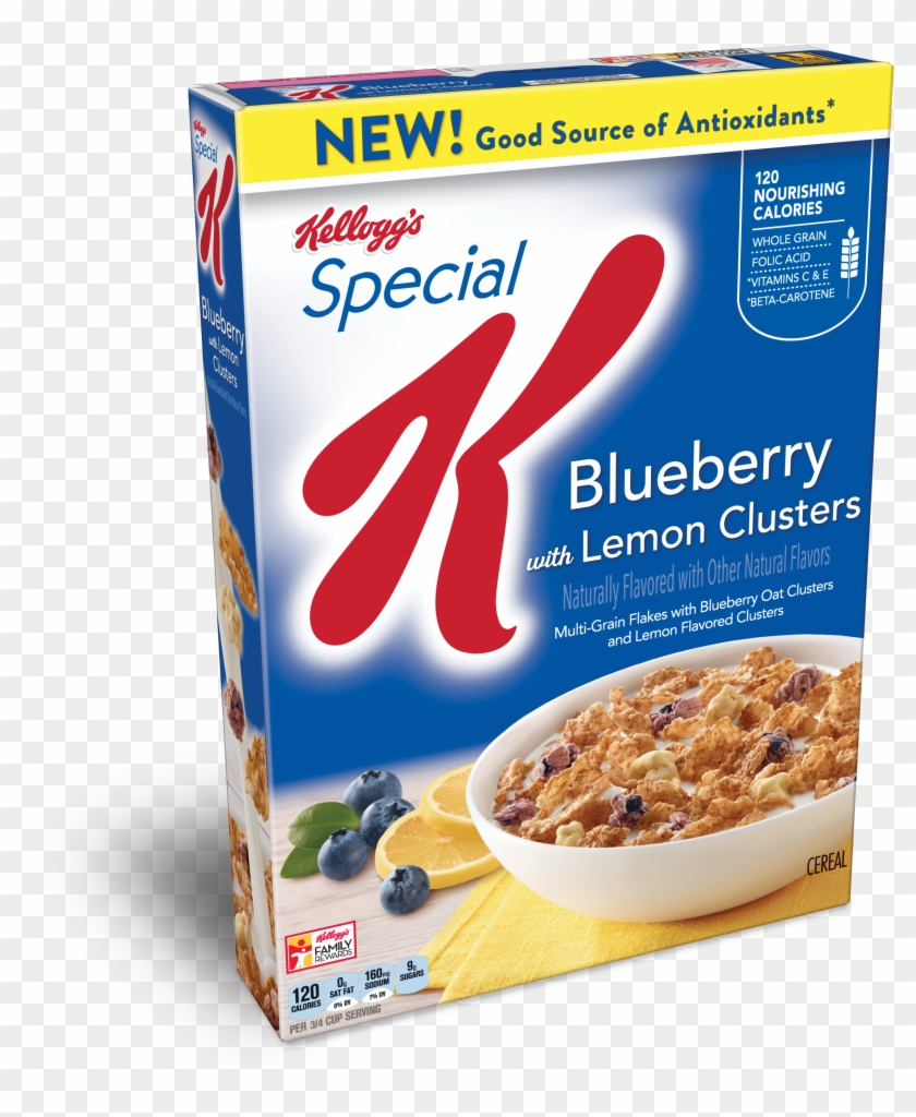 Blueberry Lemon Special K - Special K Blueberry Lemon Clipart #1384287