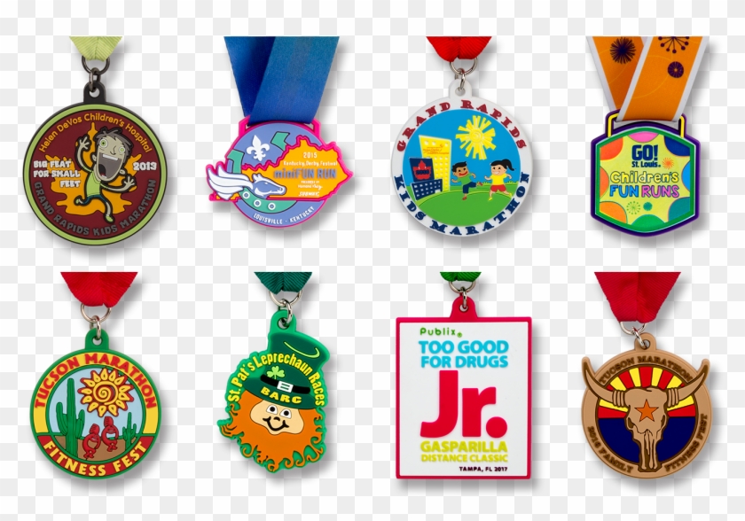 Kids Custom Medals - Kids Run Medal Clipart #1384372