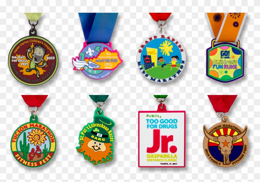 Kids Custom Medals - Kids Run Medal Clipart
