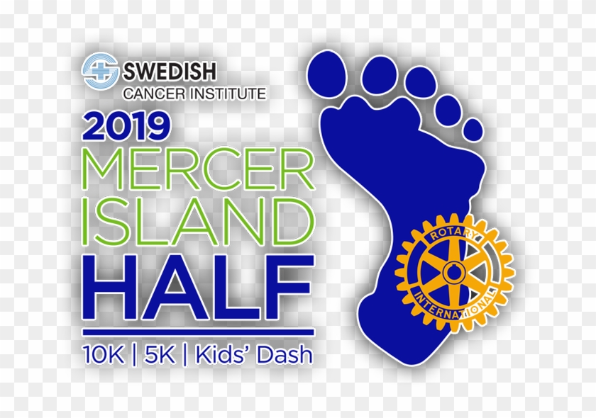 Mercer Island Half Marathon - Rotary Club Clipart #1384647