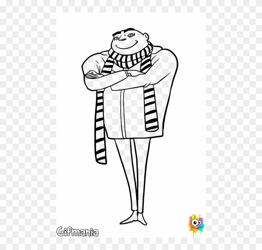 Ya Puedes Colorear Online A Gru, Mi Villano Favorito - Minions Coloring Pages Gru Clipart #1385171