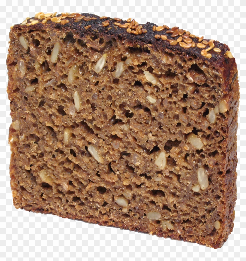 Dark Bread Slice - Banana Bread Transparent Background Clipart #1385334