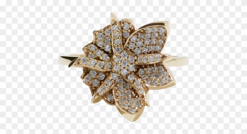 Wildflower Ring Pave - Brooch Clipart