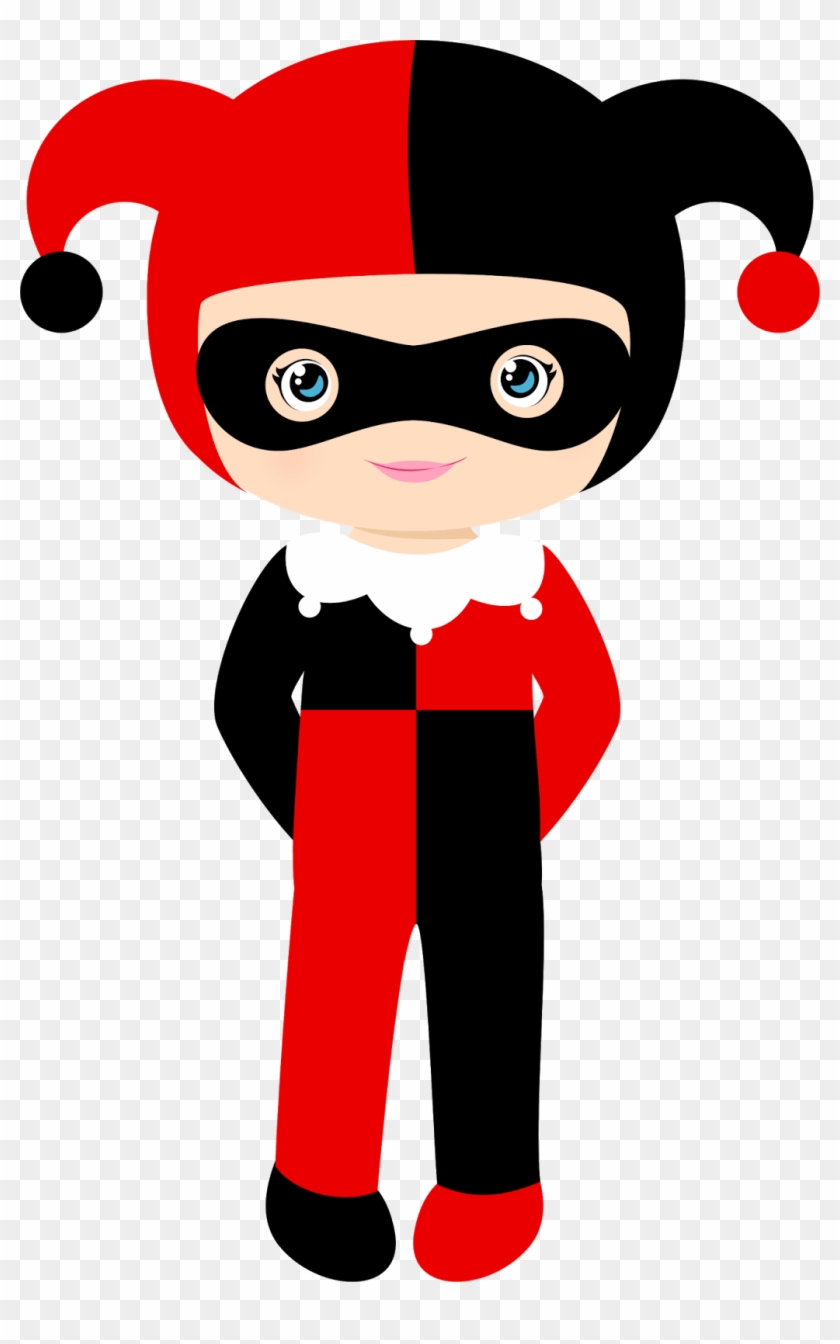 Harley Quinn Cute Superhero Clip Art - Harley Quinn Clipart Free - Png Download