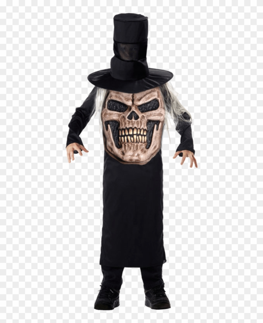Child Evil Skull Mad Hatter Costume - Halloween Kostuum Jongens Clipart #1386497