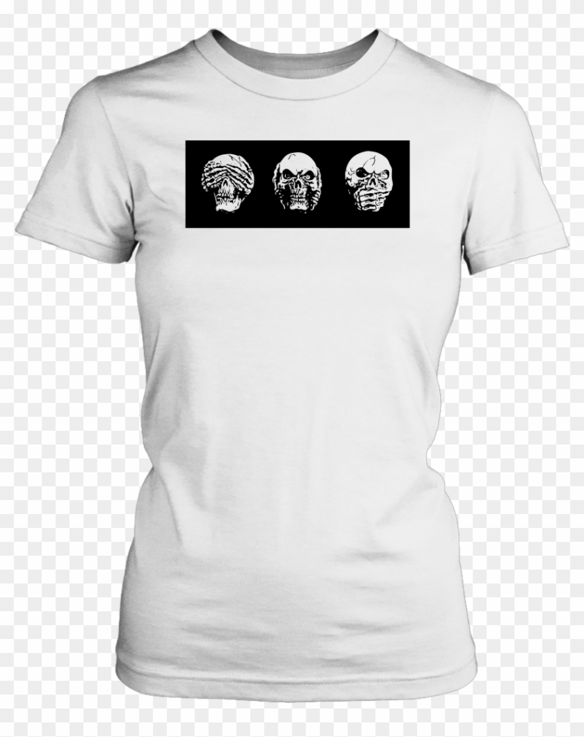 Skull No Evil Tee - Funny T Shirts Computer Clipart #1386812