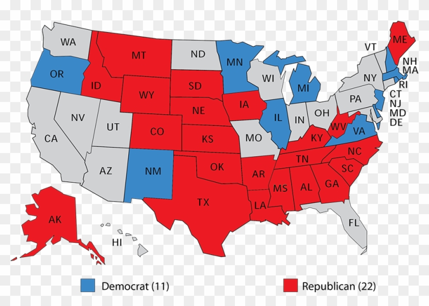 This Map Has Flipped Twice In The Last Two Election, - Us Senate Map 2018 Clipart