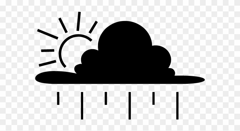 Raining - Silhouette Clipart