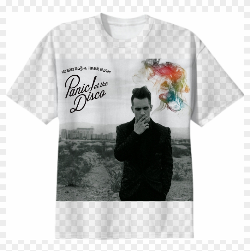 Panic Disco Shirt - Panic At The Disco Too Weird To Live Too Rare To Die Clipart