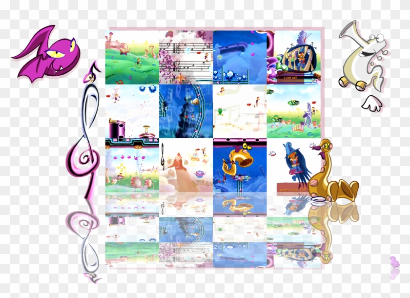 Rayman Origins Mod Compilation - Cartoon Clipart #1387419