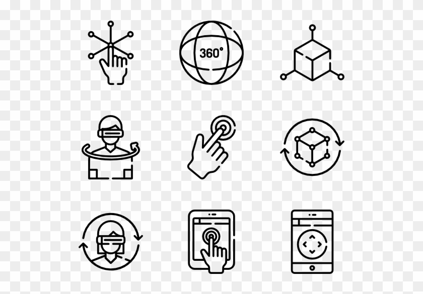 Virtual Reality - Design Icons Clipart #1387447