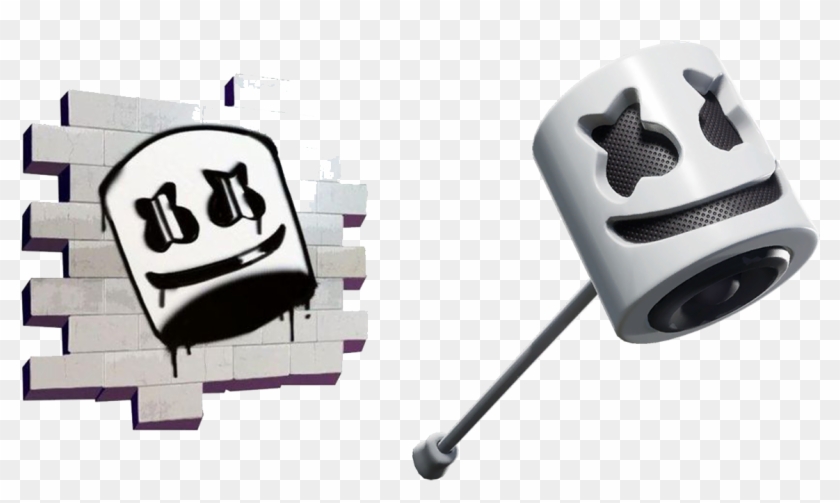 A Spray And Pickaxe Have Already Been Found In The - Marshmello Pickaxe Clipart #1387547