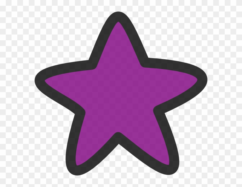 Purple Star For Starry Clip Art At Clker - Purple Star Clip Art - Png Download #1387803