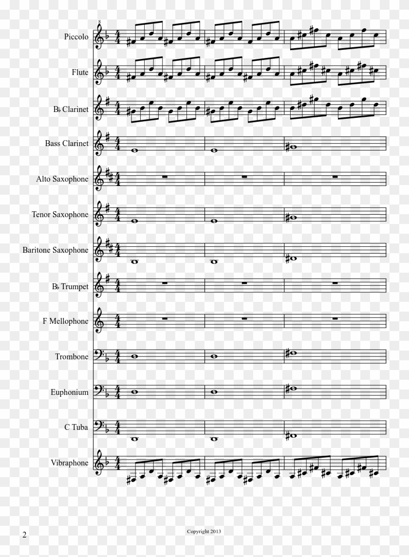 Skrillex Marching Band Sheet Music Composed By James - Let Me Clear My Throat Bari Sax Sheet Music Clipart