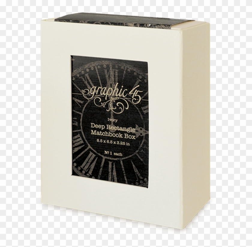 Deep Rectangle Matchbook Box Ivory - Box Clipart