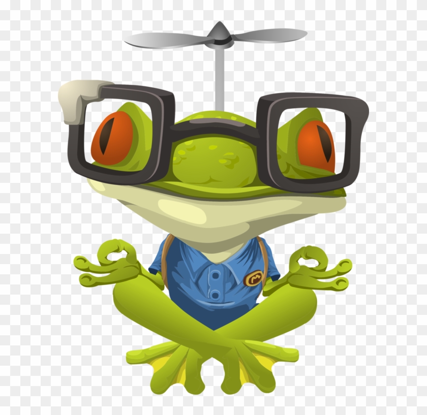 612 X 750 1 - Frogs With Glasses Clipart #1389560