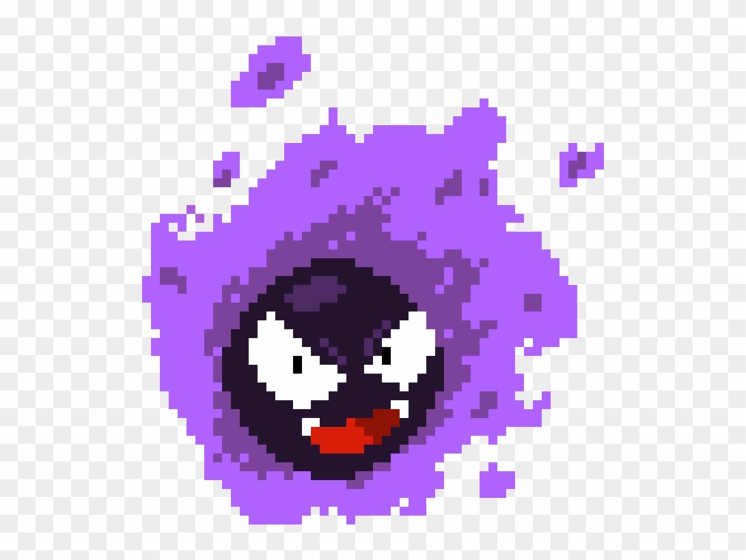 Gastly - Gastly Pixel Art Clipart