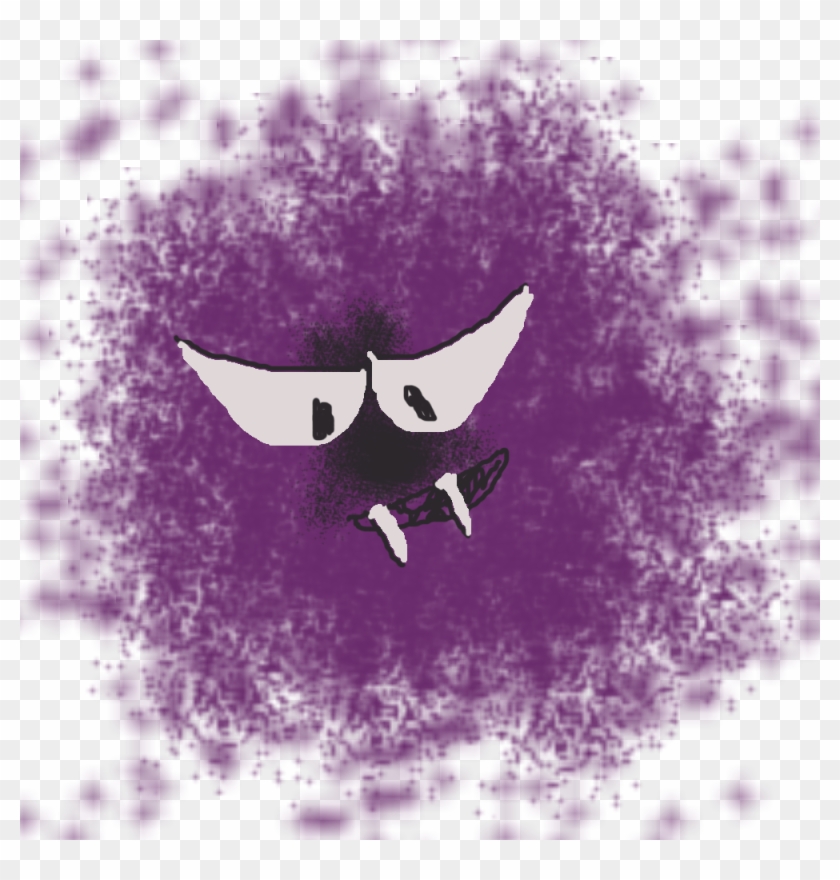 Gastly Red And Blue - Illustration Clipart #1390081