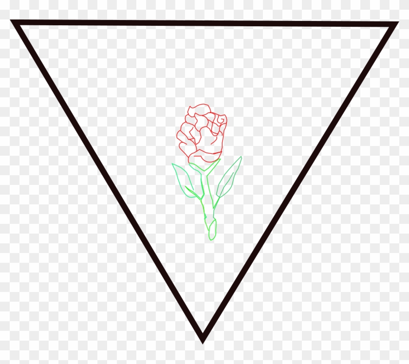 Medium Image - Rosa Dentro De Un Triangulo Clipart