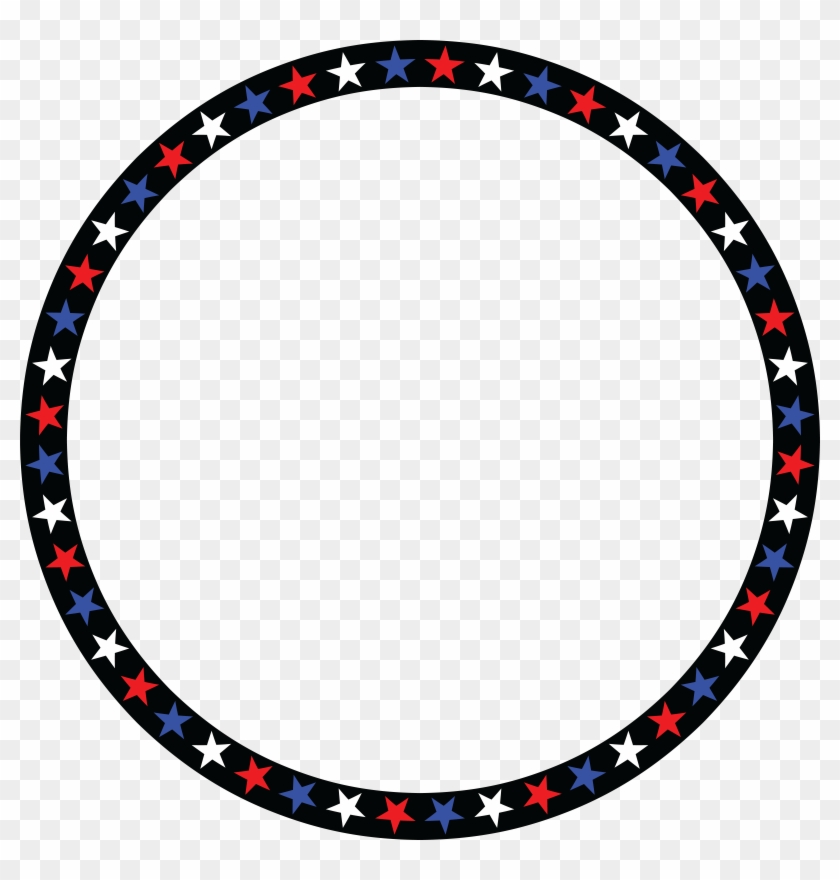 Star Circle Png - Red White And Blue Circle Clipart