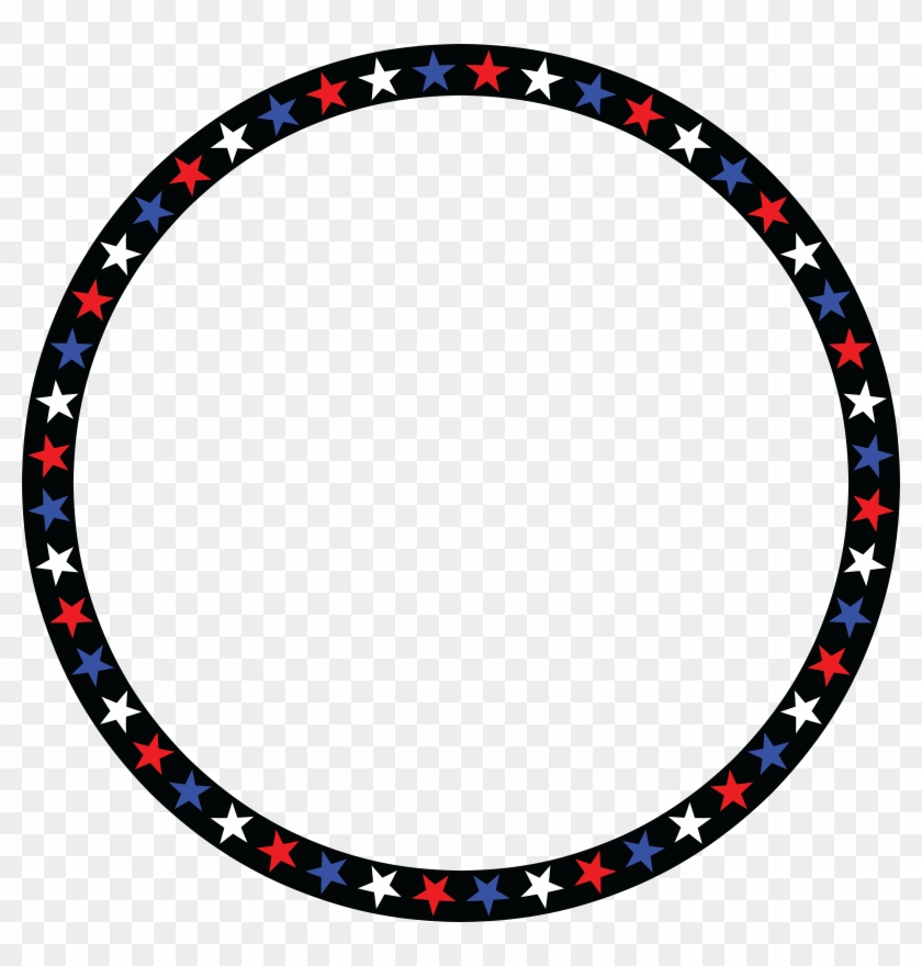 Star Circle Png - Red White And Blue Circle Clipart #1391075