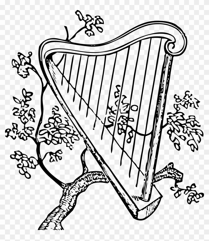 This Free Icons Png Design Of Harp And Branch Clipart #1391180