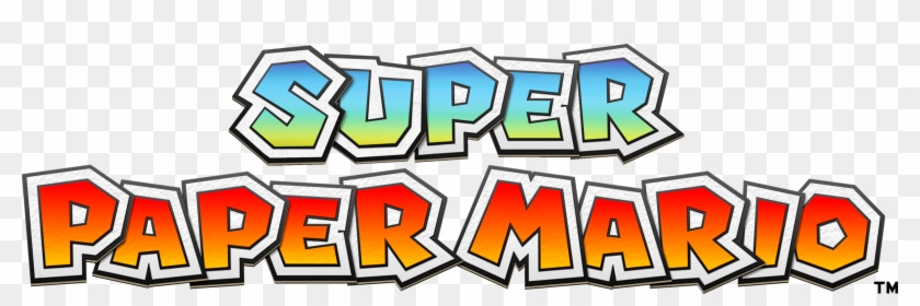 Mario Logo Png - Super Paper Mario Logo Clipart #1391211