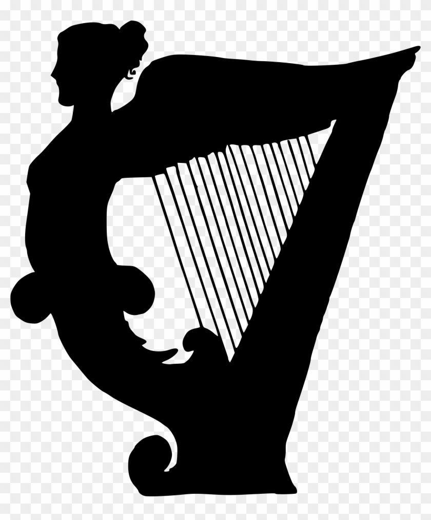 Medium Image - Harp Silhouette Clipart