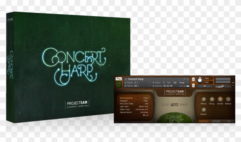 Concert Harp - Projectsam Organ Mystique Clipart