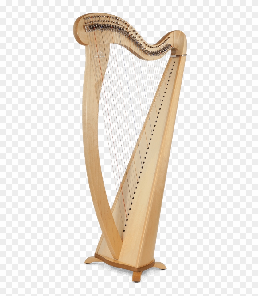 Natural Maple Finish Mélusine - Melusine Cherrywood Harp Clipart #1391954