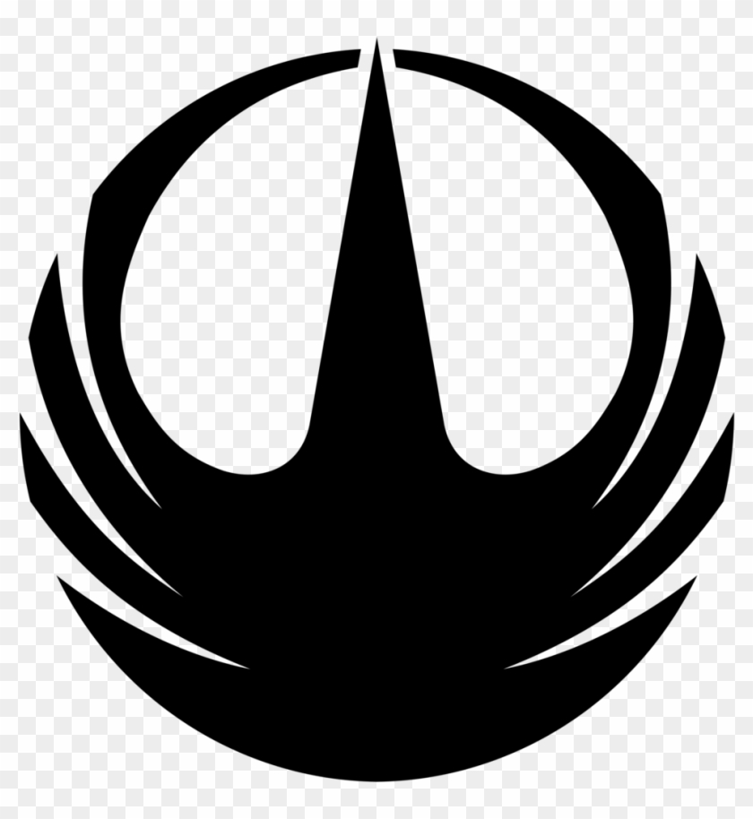 Rogue One Symbol - Star Wars Rogue One Rebel Logo Clipart #1392036