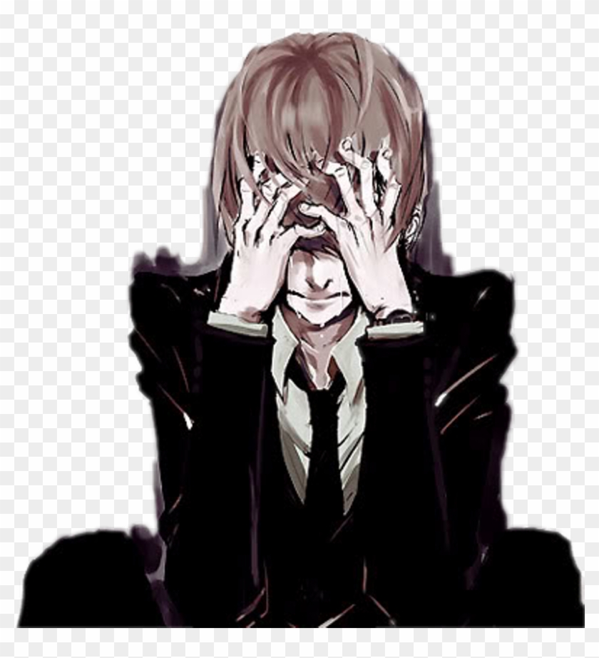 Light Sticker - Death Note Light Yagami Crying Clipart