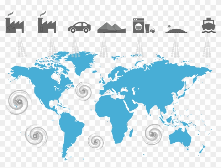 World Pollution Wormify V5 - Transparent Clipart World Map - Png Download
